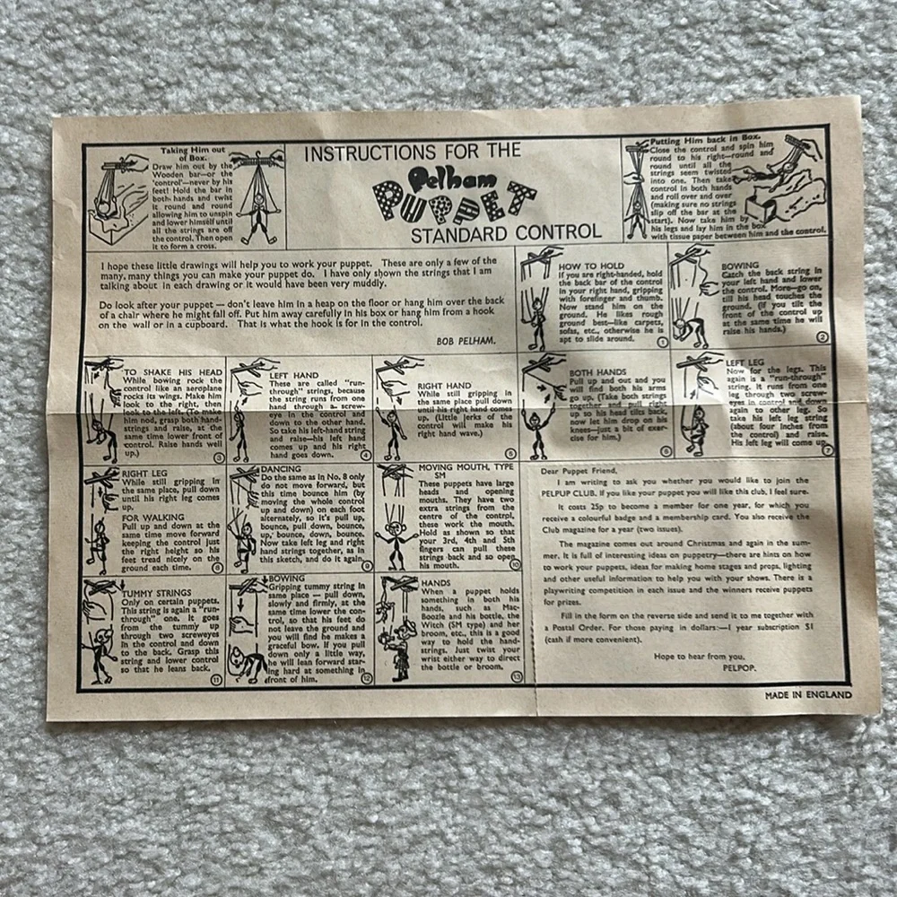 Vintage Pelham Puppet Marionette Toy - Mitzi - Picture 8 of 16